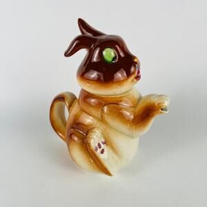 Vintage Rabbit Bunny Easter Teapot Pitcher 6 1/2” Made in Japan